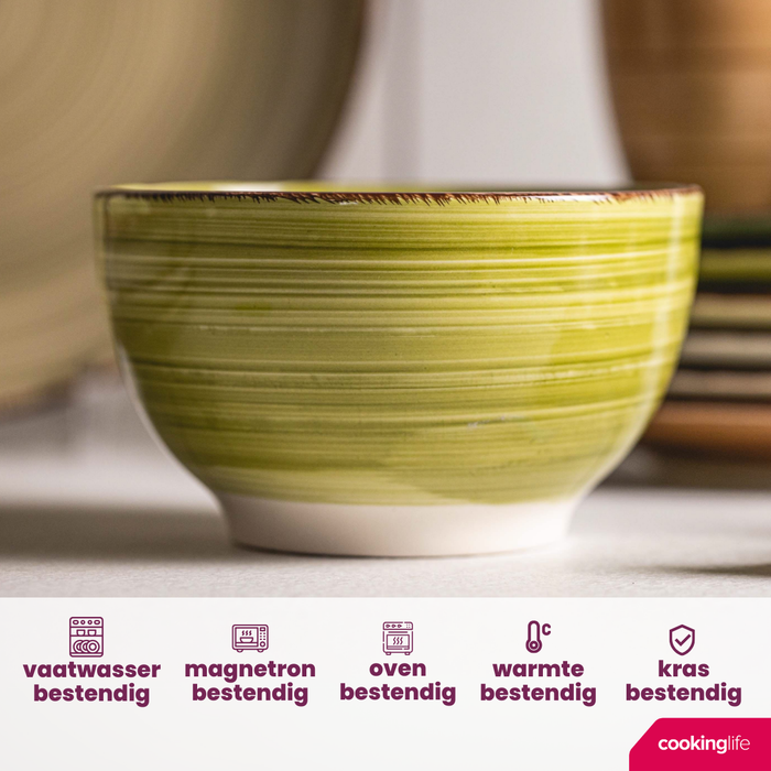 Studio Tavola Kommen Summer Green ø 14 cm - 6 stuks