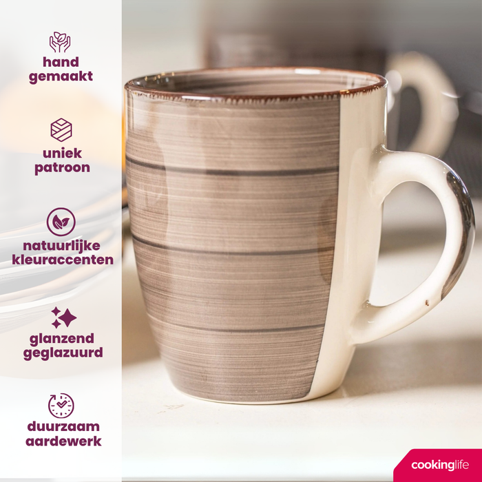 Studio Tavola Mokken Vintage Loft 350 ml - 6 stuks