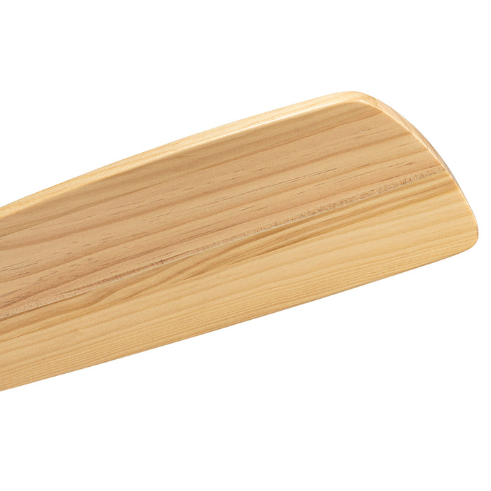 QAZQA Plafondventilator wit met hout 131.5cm incl. LED dimbaar met