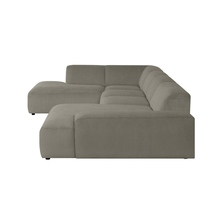 by fonQ Wonder U-bank Rechts - Rib - Taupe