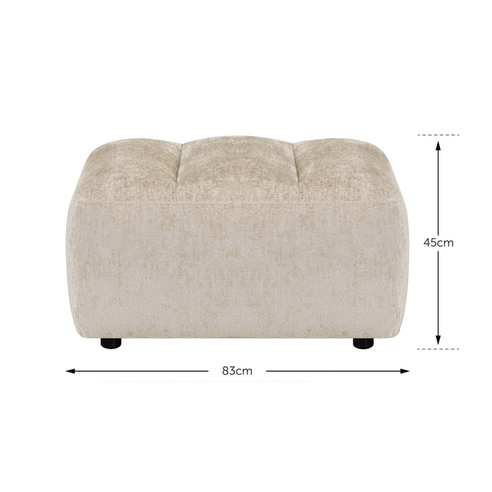 by fonQ Plume Hocker - Chenille - Mocca