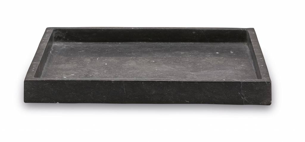 Hammam Tray Vierkant Dark Grey | Zwart | Grijs | Natuursteen