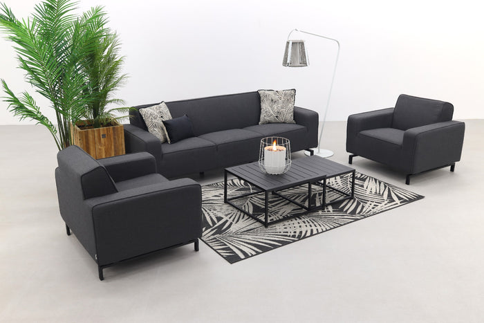 Boavista|Royalty stoel-bank loungeset - Sooty - 5-delig