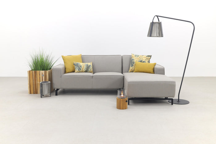 Boavista Sunbrella loungebank chaise longue - Nature Grey - 2-delig