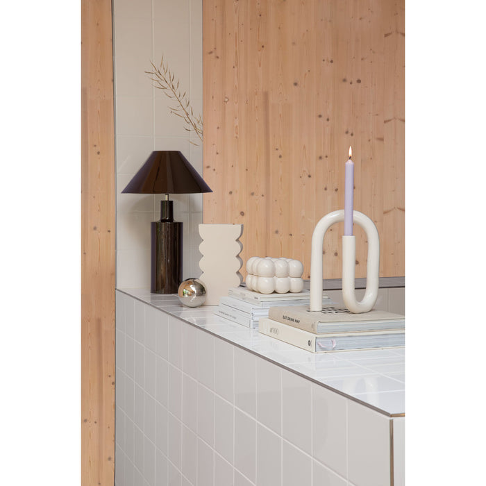 Zuiver Tubo Kandelaar Shiny Beige L