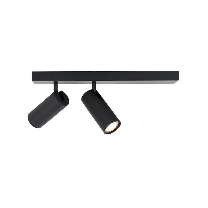 QAZQA Moderne plafondspot zwart 2-lichts verstelbaar - Renna