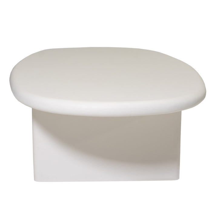 Giga Meubel - Salontafel Ovaal 130cm - Beige Betonlook