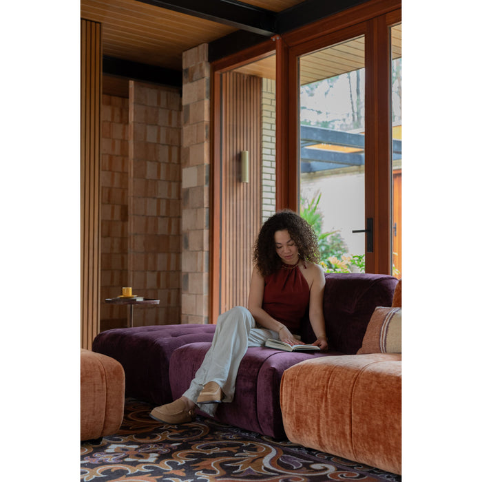 Dutchbone Giada Bank 3-seater Plum - Paars