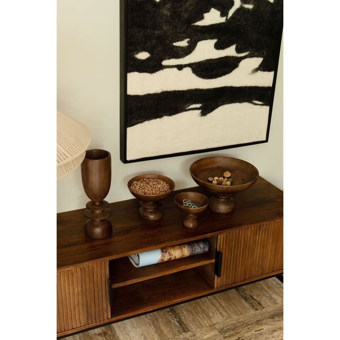 Dutchbone Gwen Houten Schaal L - Bruin