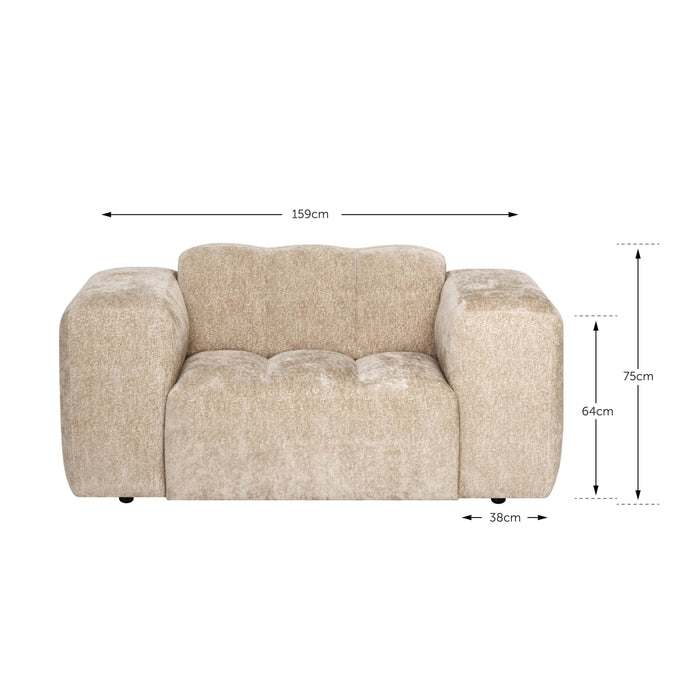 by fonQ Plume Fauteuil - Chenille - Terra