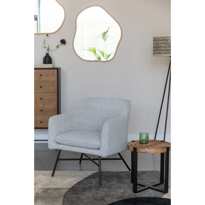 Housecraft Living Buz Bijzettafel Rond 40 cm Mangohout - Bruin