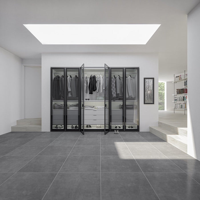 Jutzler Smoke Draaideurkast Rookglas 6 deuren