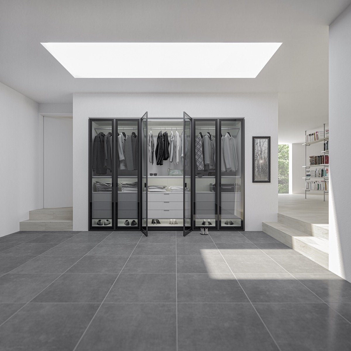 Jutzler Smoke Draaideurkast Rookglas 6 deuren