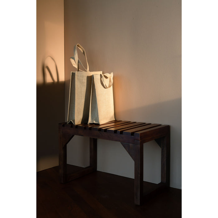 Dutchbone Jakub Kapstok Bankje Hout Bruin