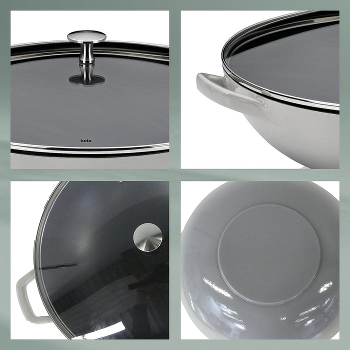 Wokpan, Gietijzer, Grijs, 36 cm - Kela | Calido