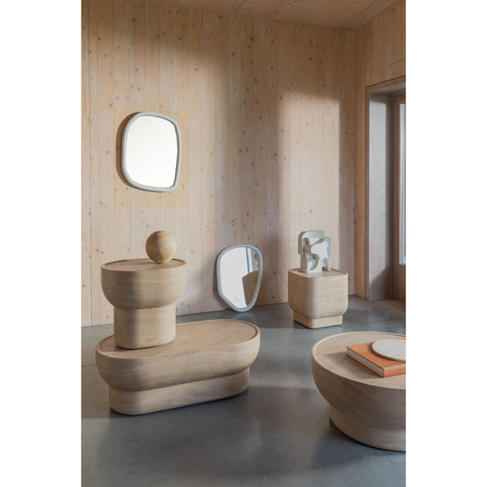 Zuiver Looks Spiegel| Wandspiegel Organische vorm Off White M