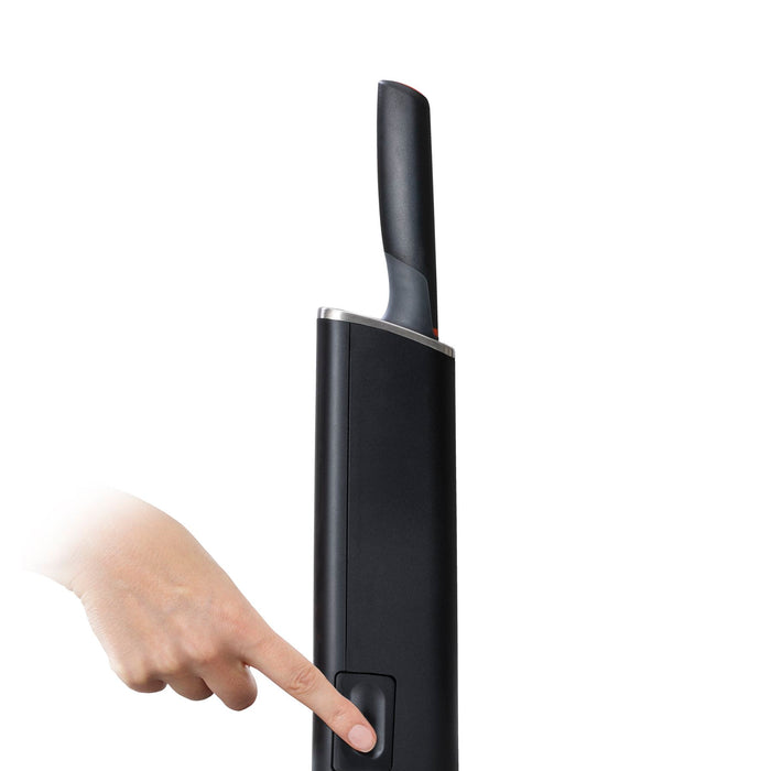 SlimBlock met Set van 5 Elevate Messen - Zwart - Joseph Joseph