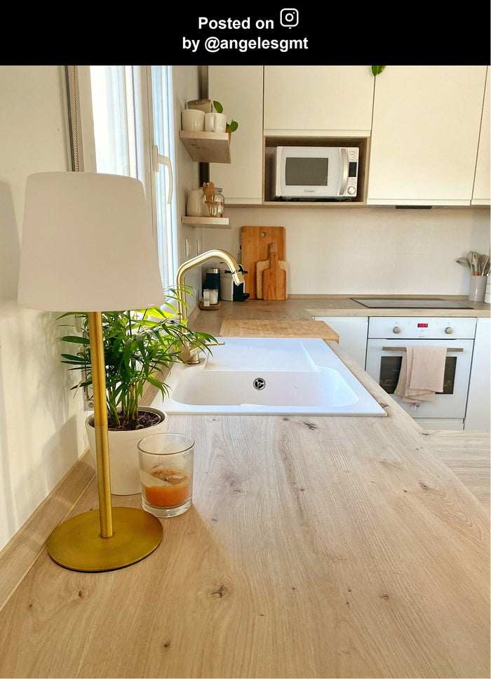 Lucide TYON Tafellamp - Mat Goud | Messing