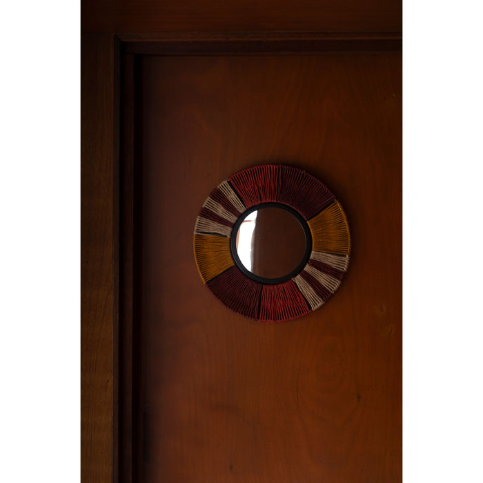 Dutchbone Surya Rope Spiegel| Wandspiegel Rond 40x40 cm - Multi colour