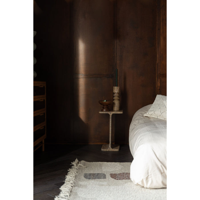 Dutchbone Satpura Bijzettafel Vierkant 31x31 cm Marmer Bruin