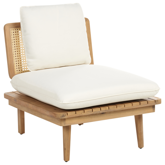 Beliani - ACCADIA - Loungeset - Lichtbeige - Acaciahout