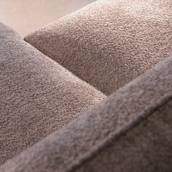 by fonQ Soft Hoekbank met Chaise Longue Rechts - Bouclé - Taupe