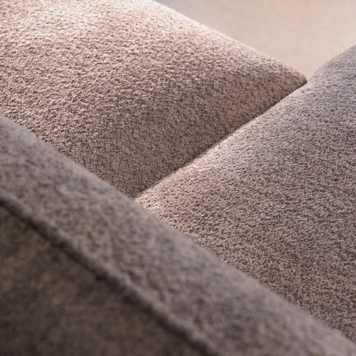 by fonQ Soft Hoekbank met Chaise Longue Links - Bouclé - Taupe