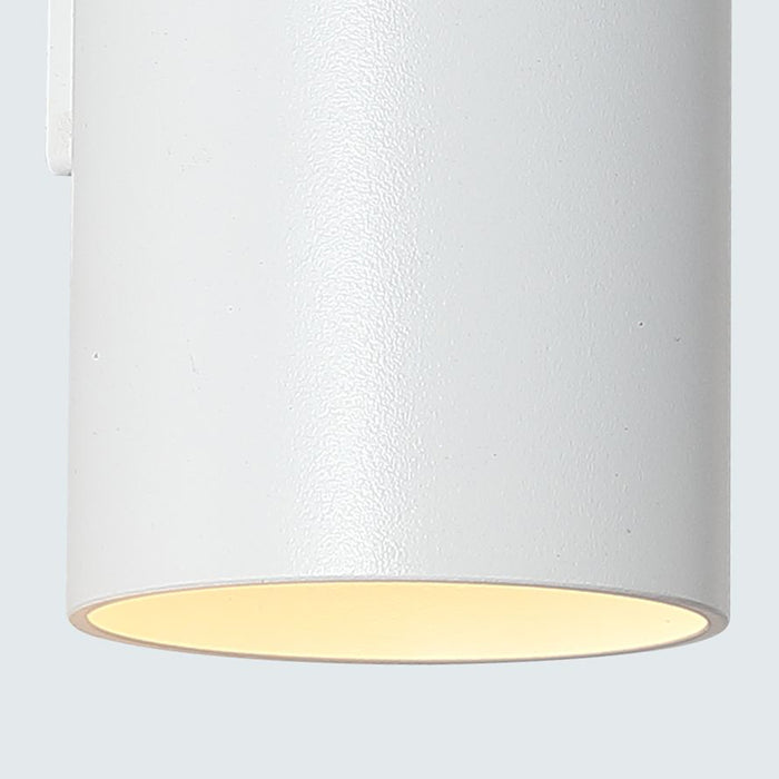 Searchlight Wall Wandlamp Cilinder - H 15,4 cm - Wit