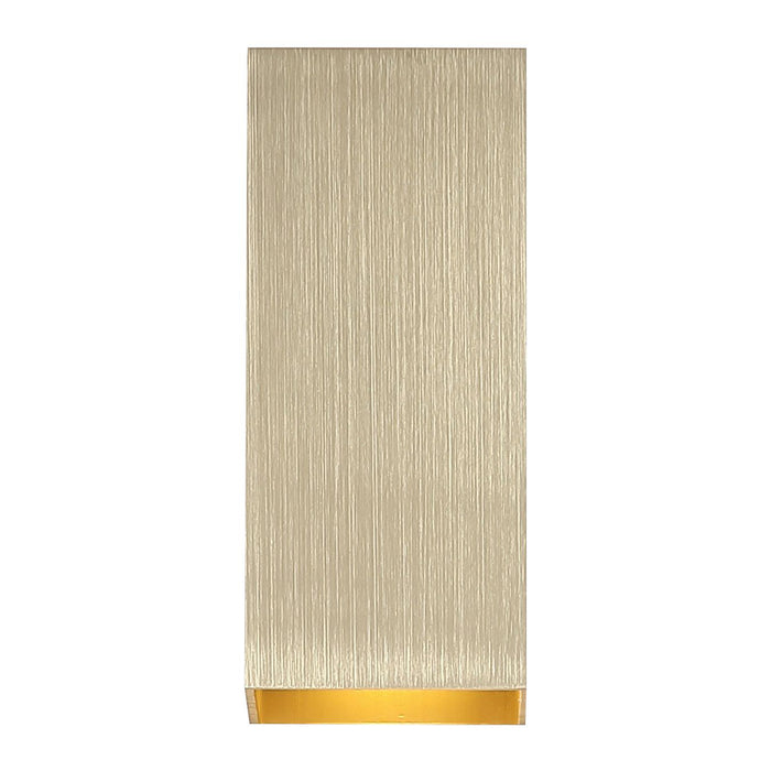 Searchlight Wall Wandlamp Vierkant - H 15,4 cm - Goud
