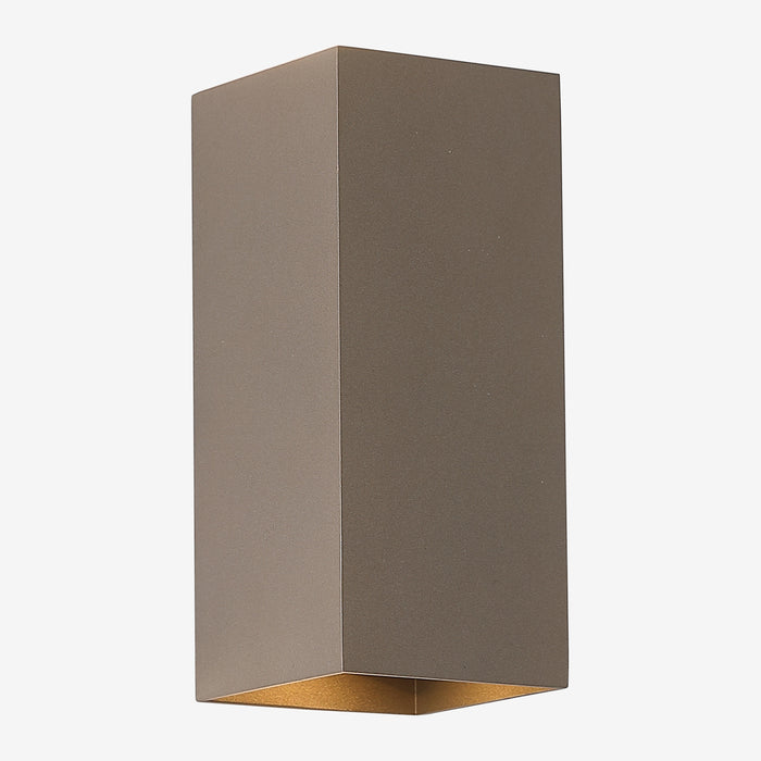 Searchlight Wall Wandlamp Vierkant - H 15,4 cm - Latte