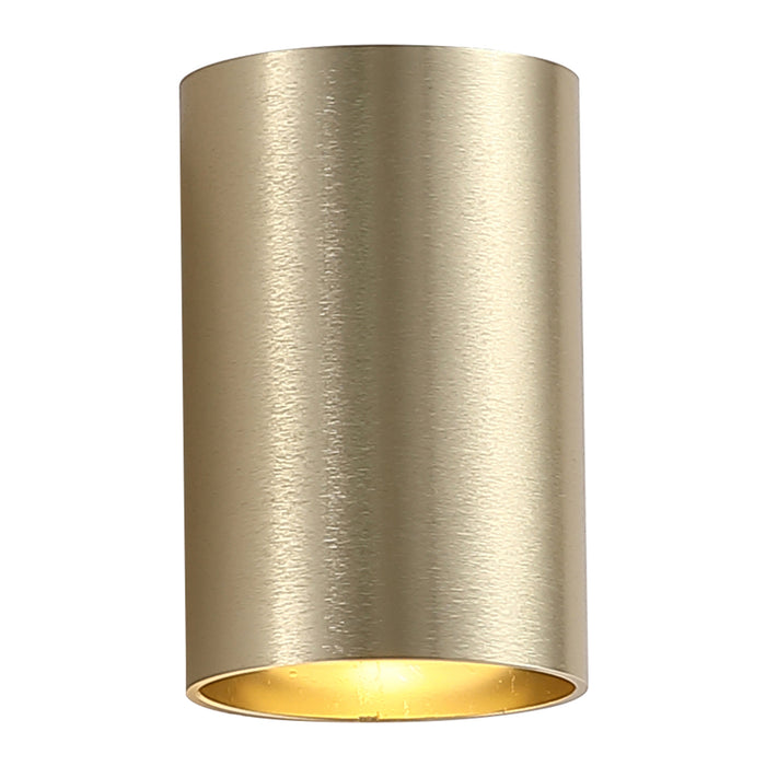 Searchlight Wall Wandlamp Cilinder - H 10 cm - Goud