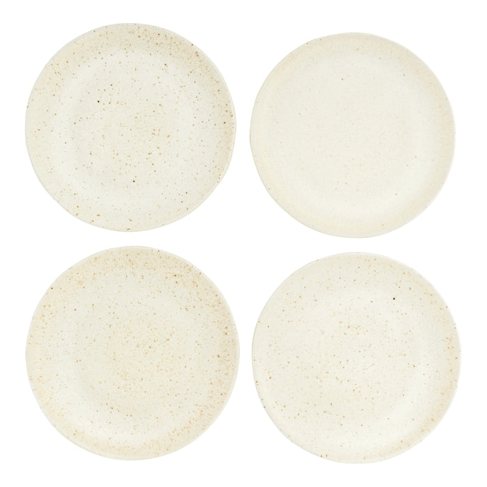 by fonQ Mixed Ceramics Ontbijtborden 4st. - Ø 22 cm - Crème