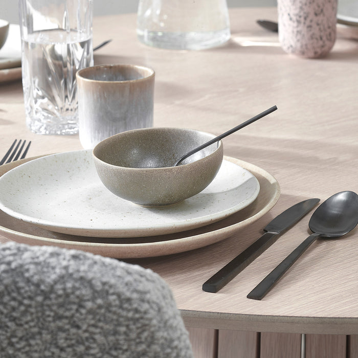 by fonQ Mixed Ceramics Ontbijtborden 4st. - Ø 22 cm - Crème