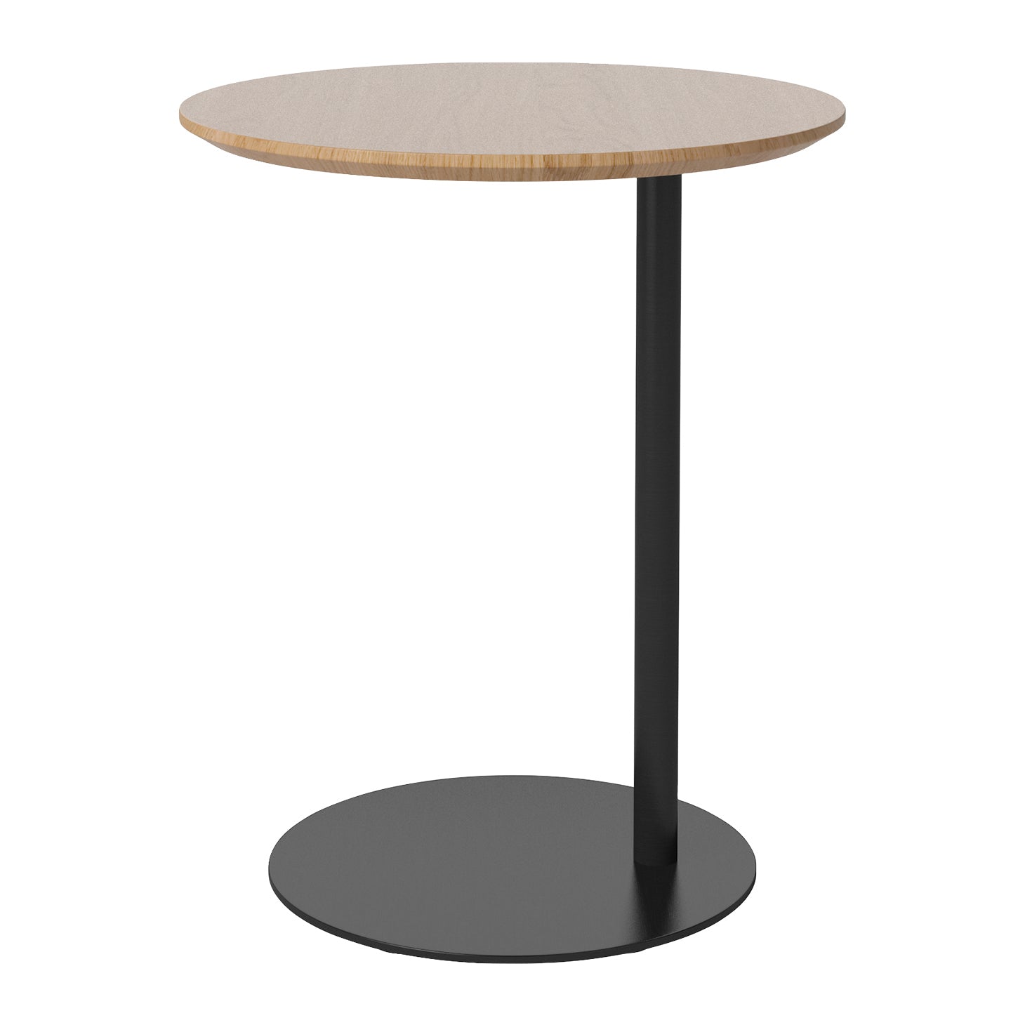 Bolia Pillar Bijzettafel - Geolied Eiken - Zwart Staal