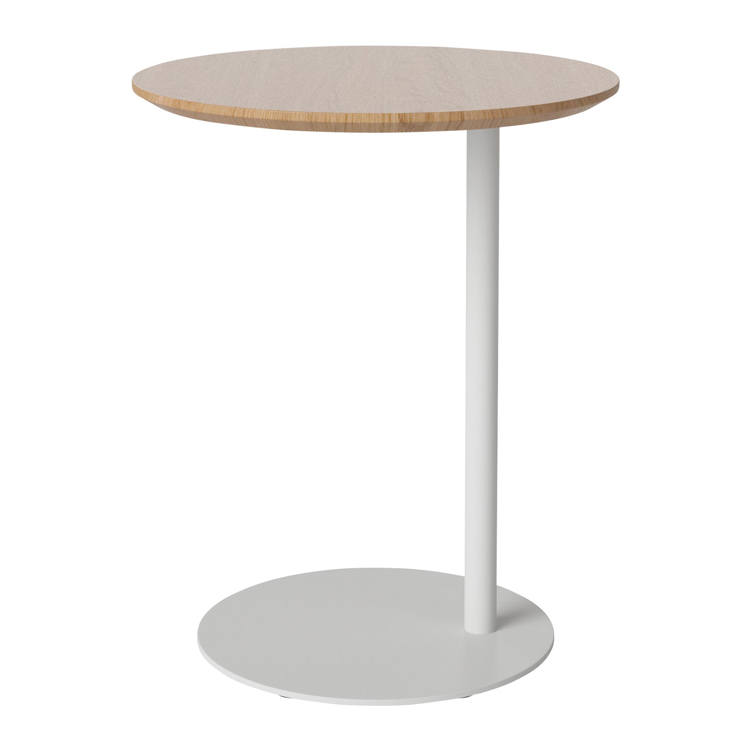 Bolia Pillar Bijzettafel - Geolied Eiken - Grijs Staal