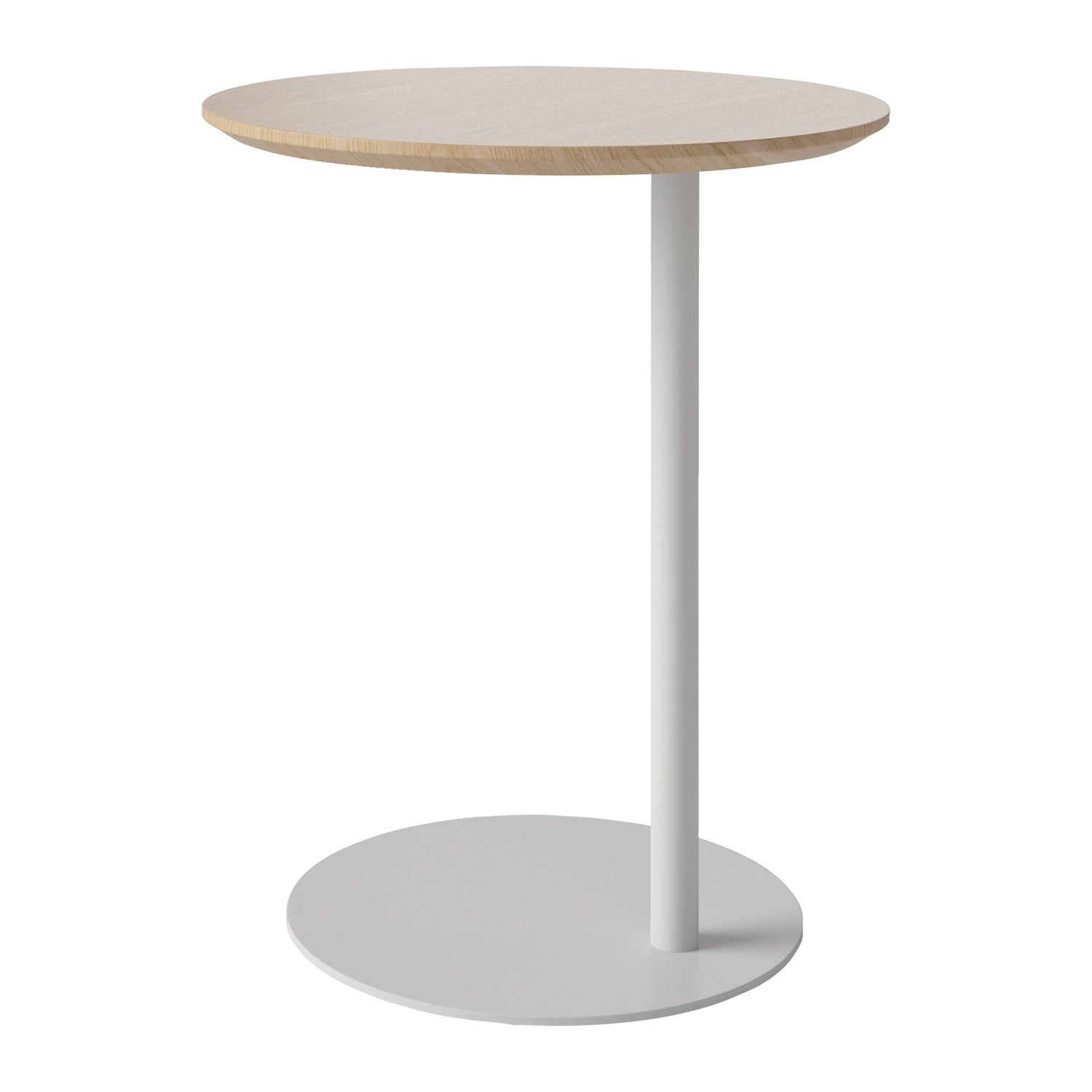 Bolia Pillar Bijzettafel - Witgepigmenteerd Geolied Eiken - Grijs Staal