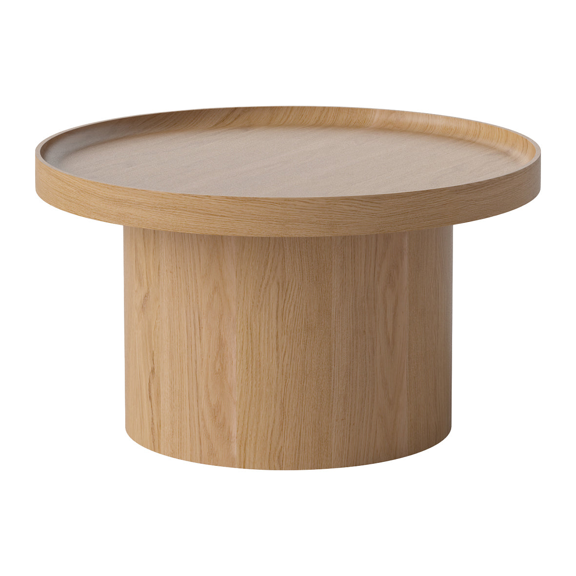 Bolia Plateau Bijzettafel - H 34 x Ø 61 cm -  Gelakt Eiken