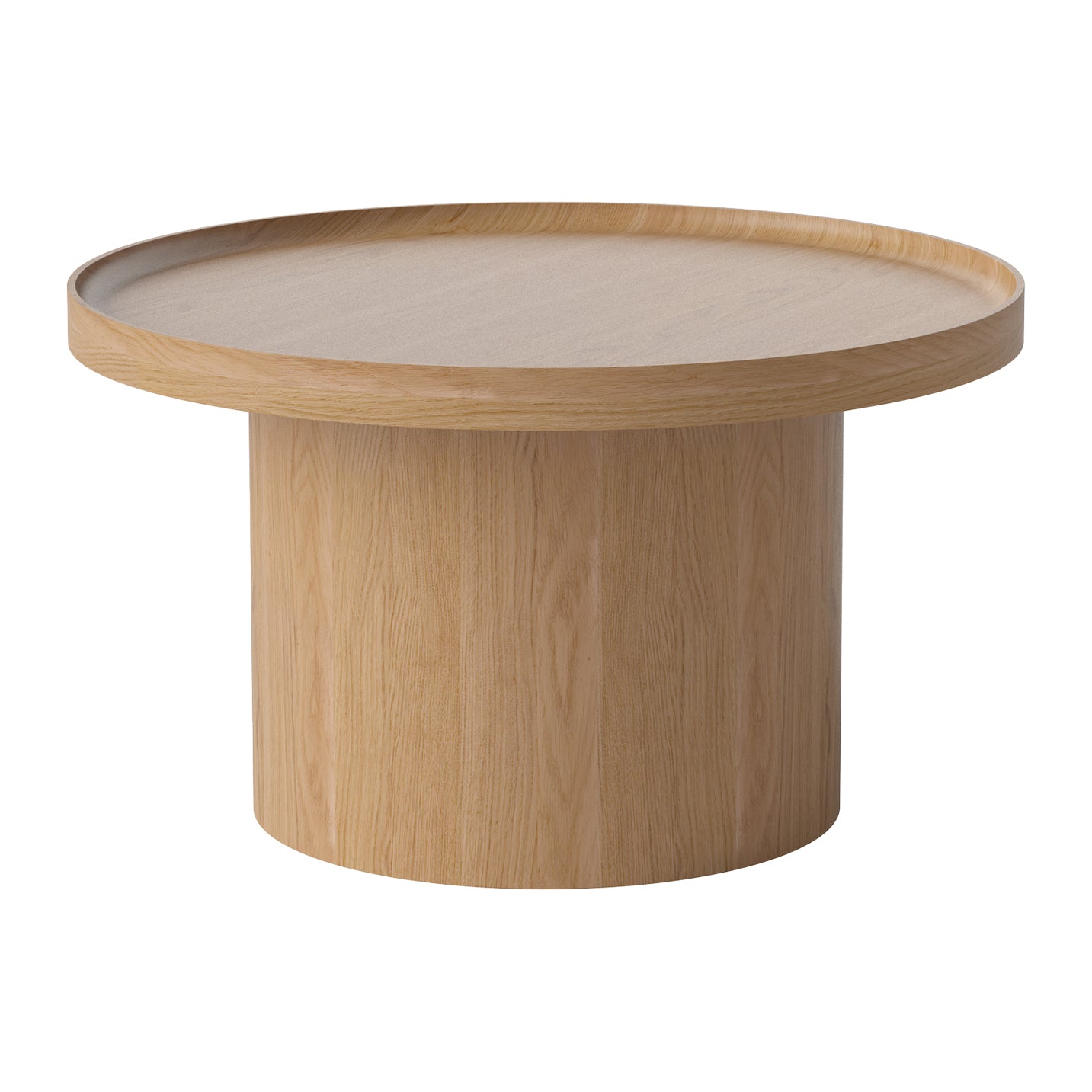 Bolia Plateau Bijzettafel - H 42 x Ø 74 cm - Gelakt Eiken