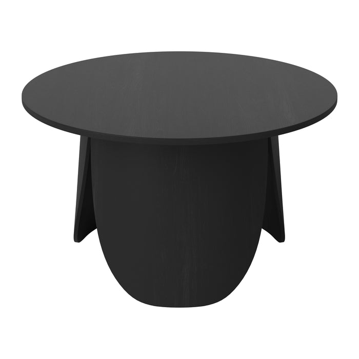 Bolia Peyote Salontafel - H 45 x Ø 80 cm - Zwart Gebeitst Gelakt Eiken