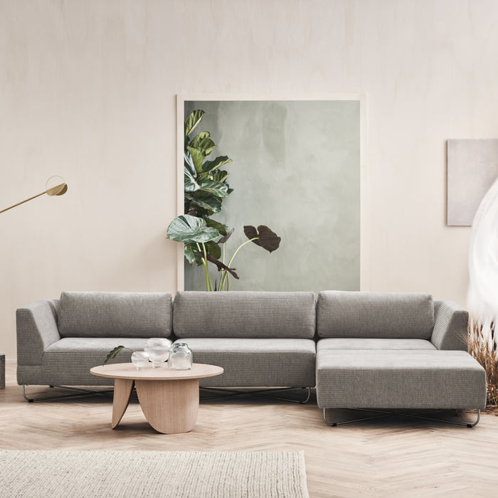 Bolia Peyote Salontafel - H 35 x Ø 80 cm - Witgepigmenteerd Gelakt Eiken