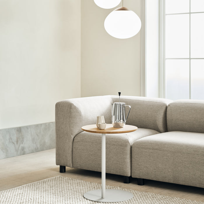 Bolia Pillar Bijzettafel - Geolied Eiken - Grijs Staal