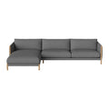 Bolia Hayden Hoekbank met Chaise Longue Links - Blue Grey