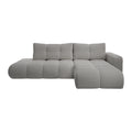 by fonQ Charme Hoekbank Rechts met Slaapfunctie - Weefstof - Grijs