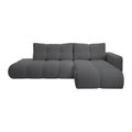 by fonQ Charme Hoekbank Rechts met Slaapfunctie - Weefstof - Antraciet