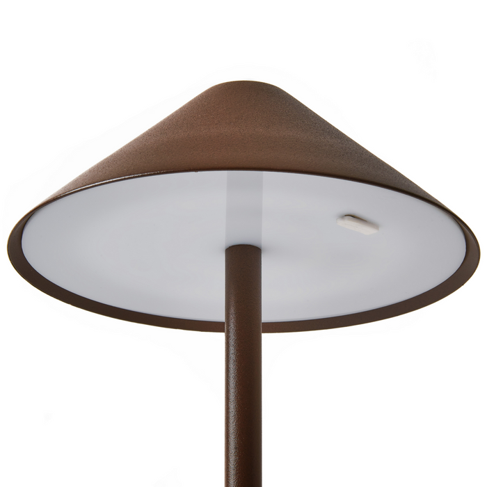 Beliani - FRANCOLI - Tafellamp - Bruin - Aluminium