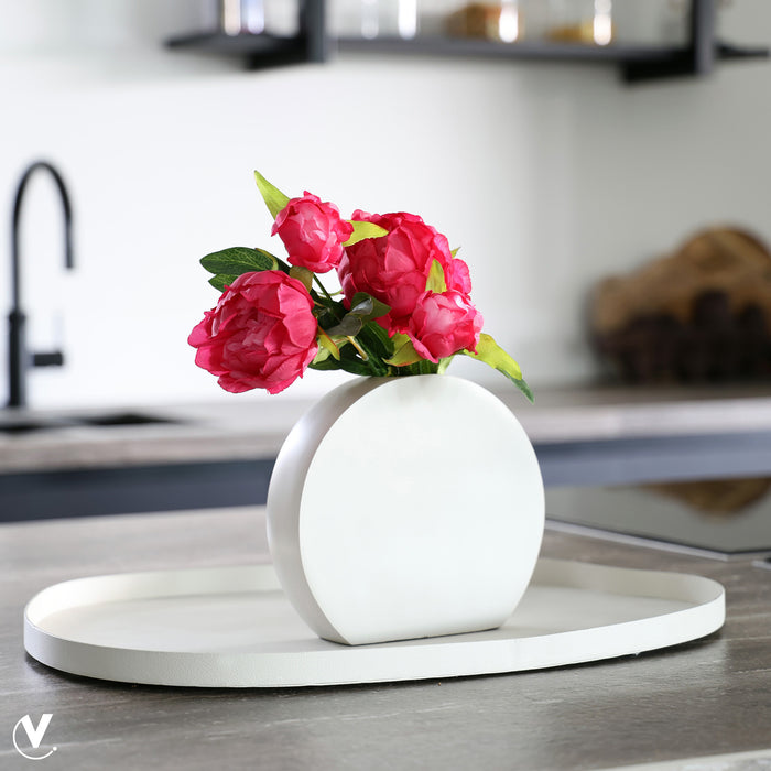 Vase The World - Bauru S ivory L44 x B25 x H2 cm