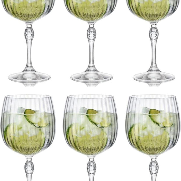 Bormioli Rocco Gin Tonic Glazen America 20's - 740 ml - 6 stuks