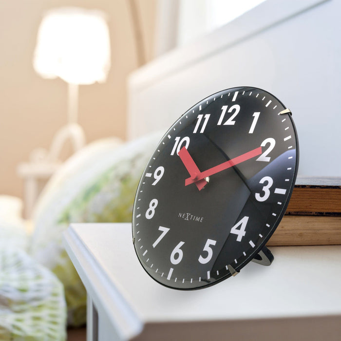 NeXtime - Tafel|Wandklok 20cm-Koepelvormig Glas