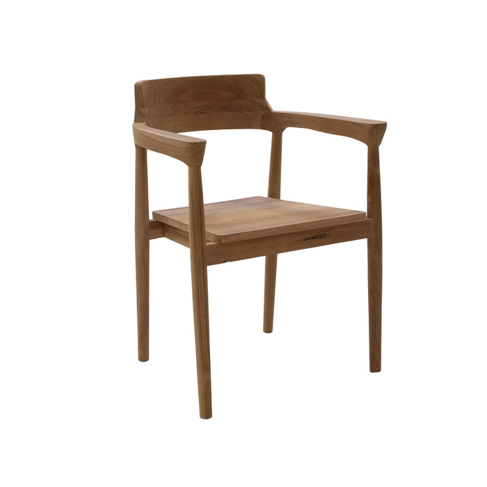 DÉJA Living - Tuinstoel - Naturel Teakhout - Zithoogte 47cm - Hazel - Set van 2