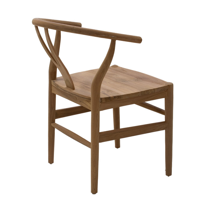 DÉJA Living - Tuinstoel - Naturel Teakhout - Zithoogte 47cm - Skye - Set van 2